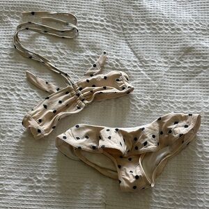 Rylee + Cru Cream and Navy Bikini